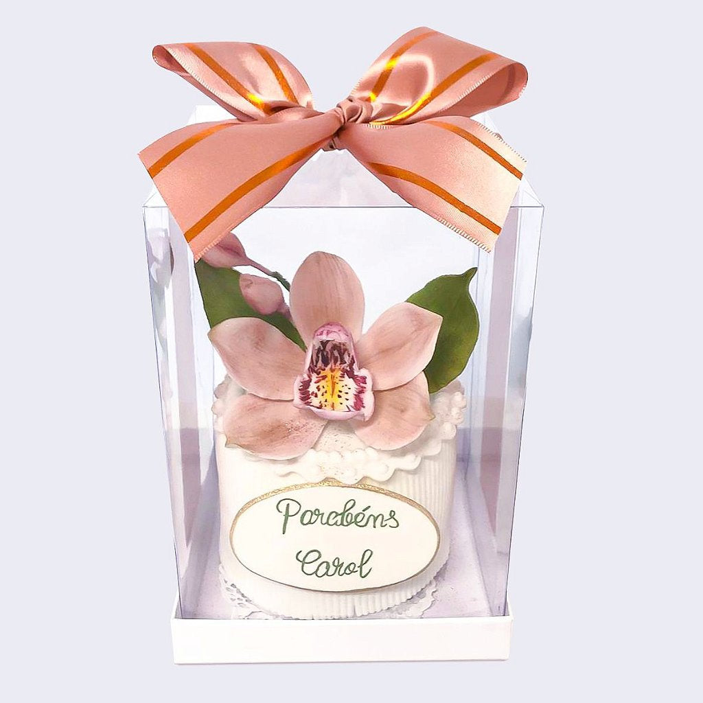 Mini bolo Orquidea 8 cm